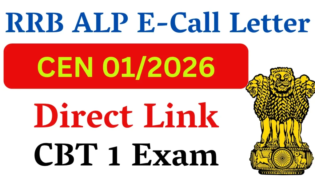 RRB ALP E-Call Letter 2026